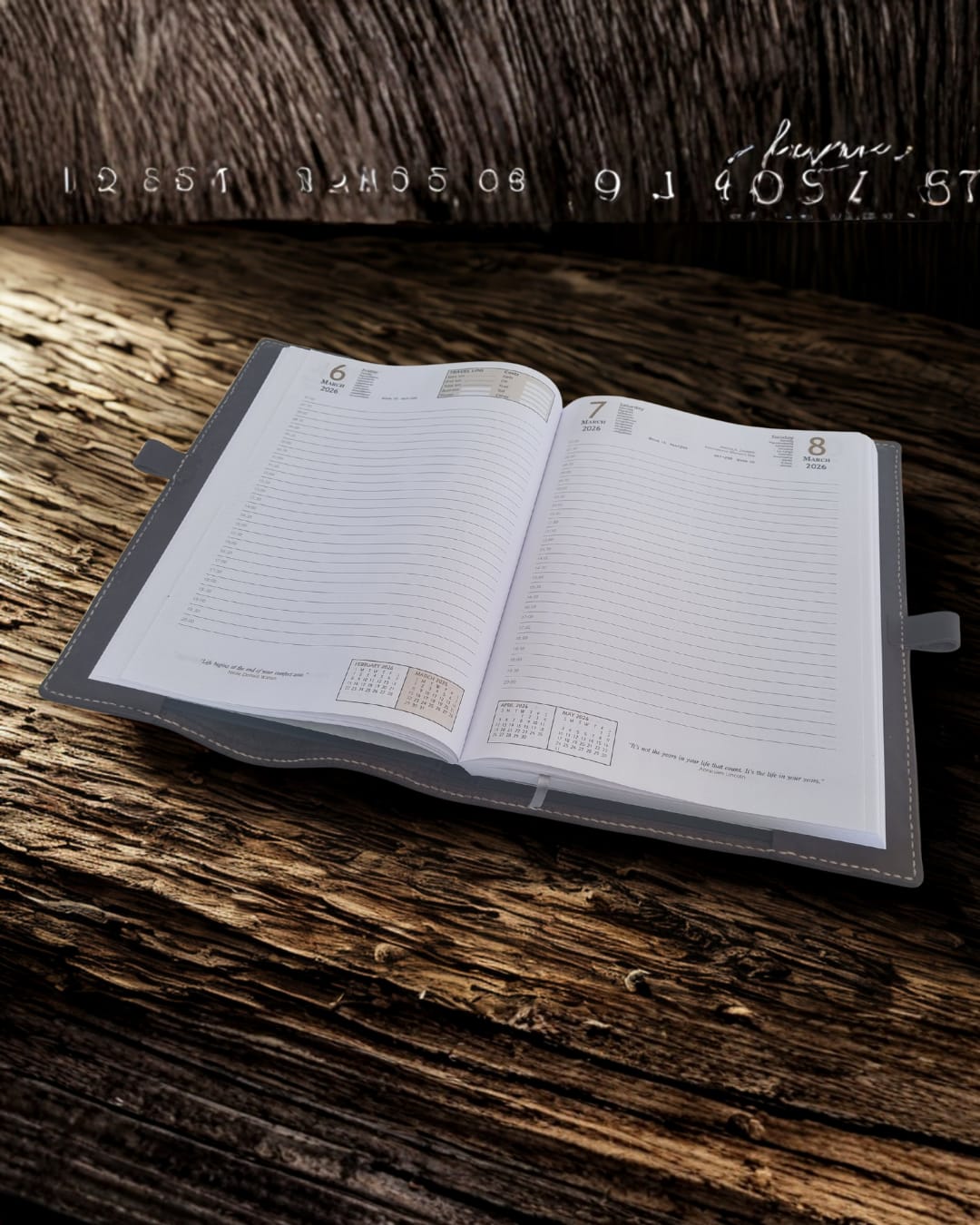 2026 Diary | Leather Cover and Pen Lock Holder | Standard