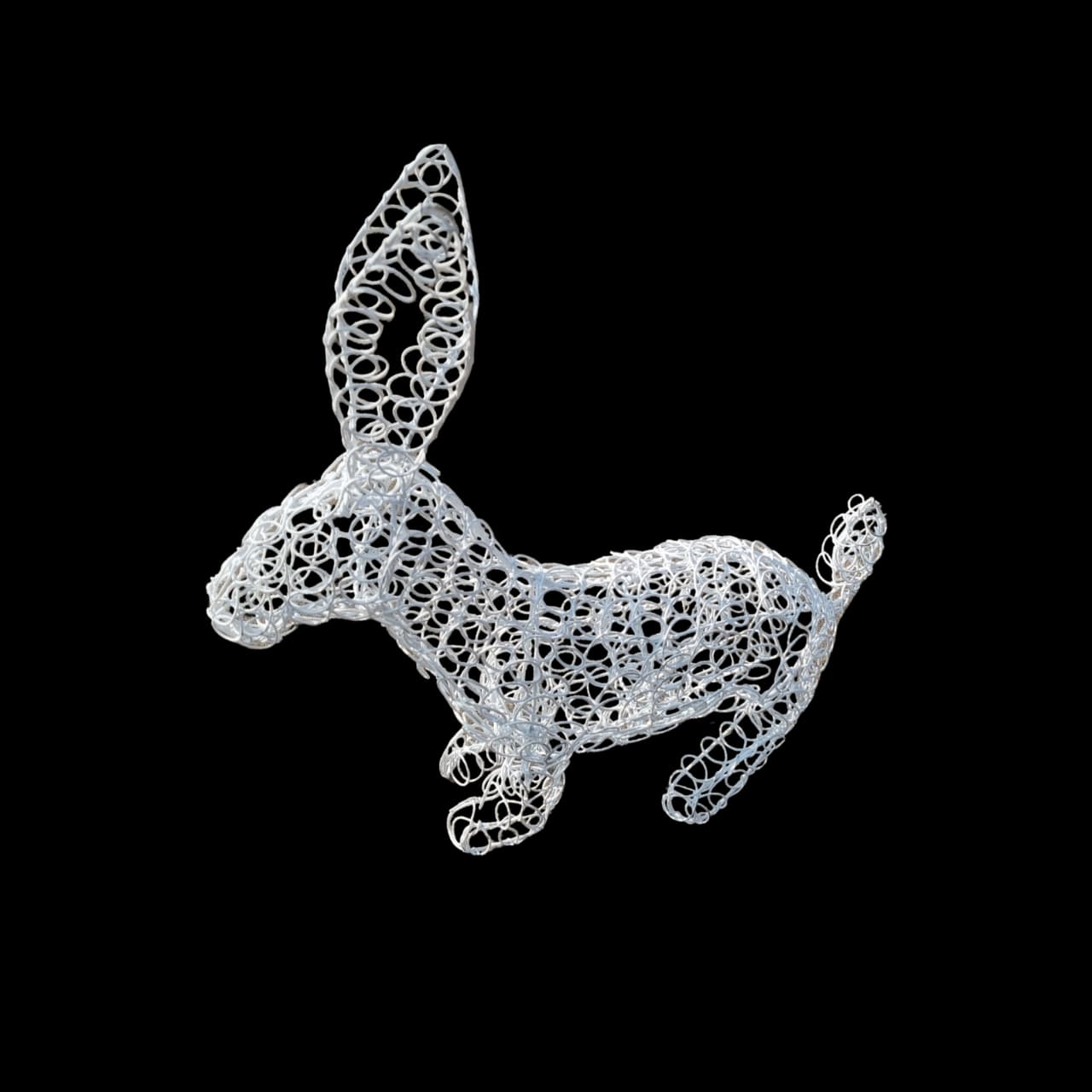 Rabbit Wire Sculpture | 30cm High | Handmade