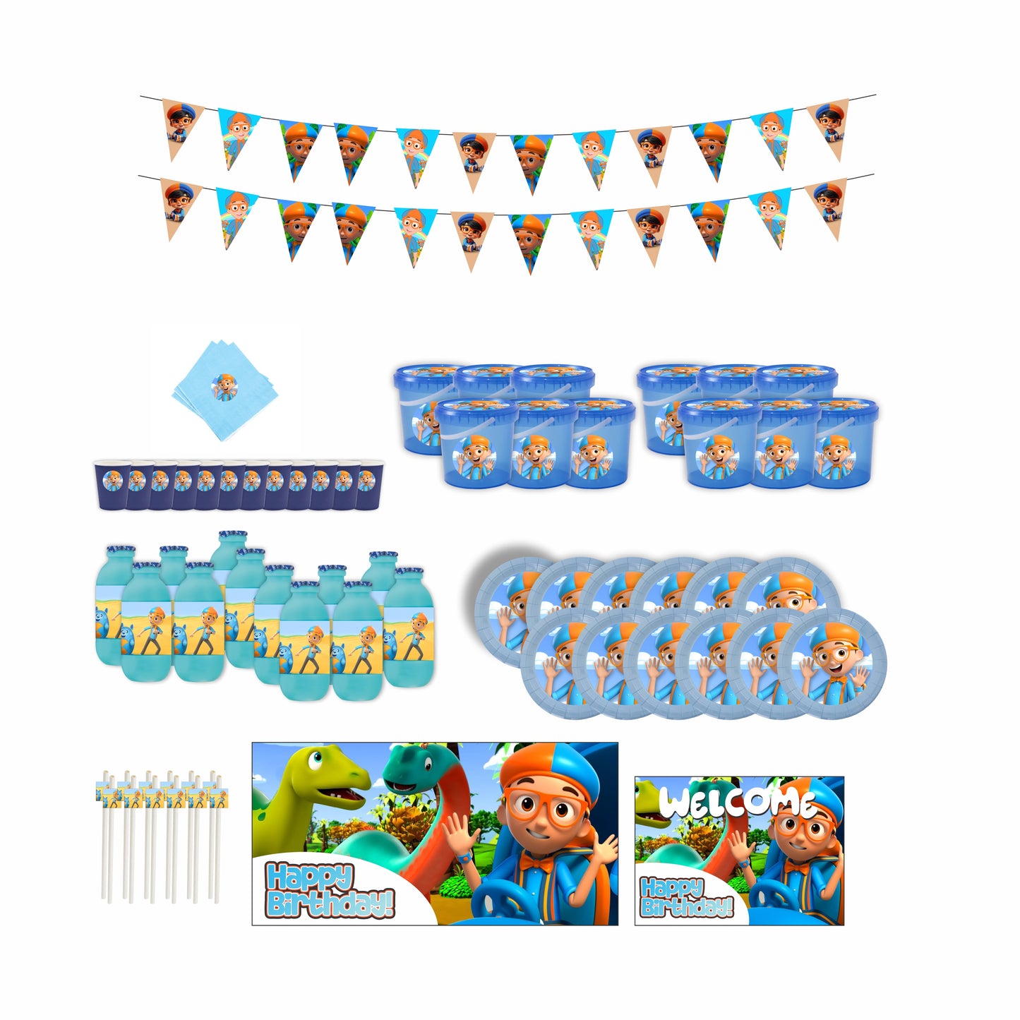 Blippi | Party Pack | Complete Set