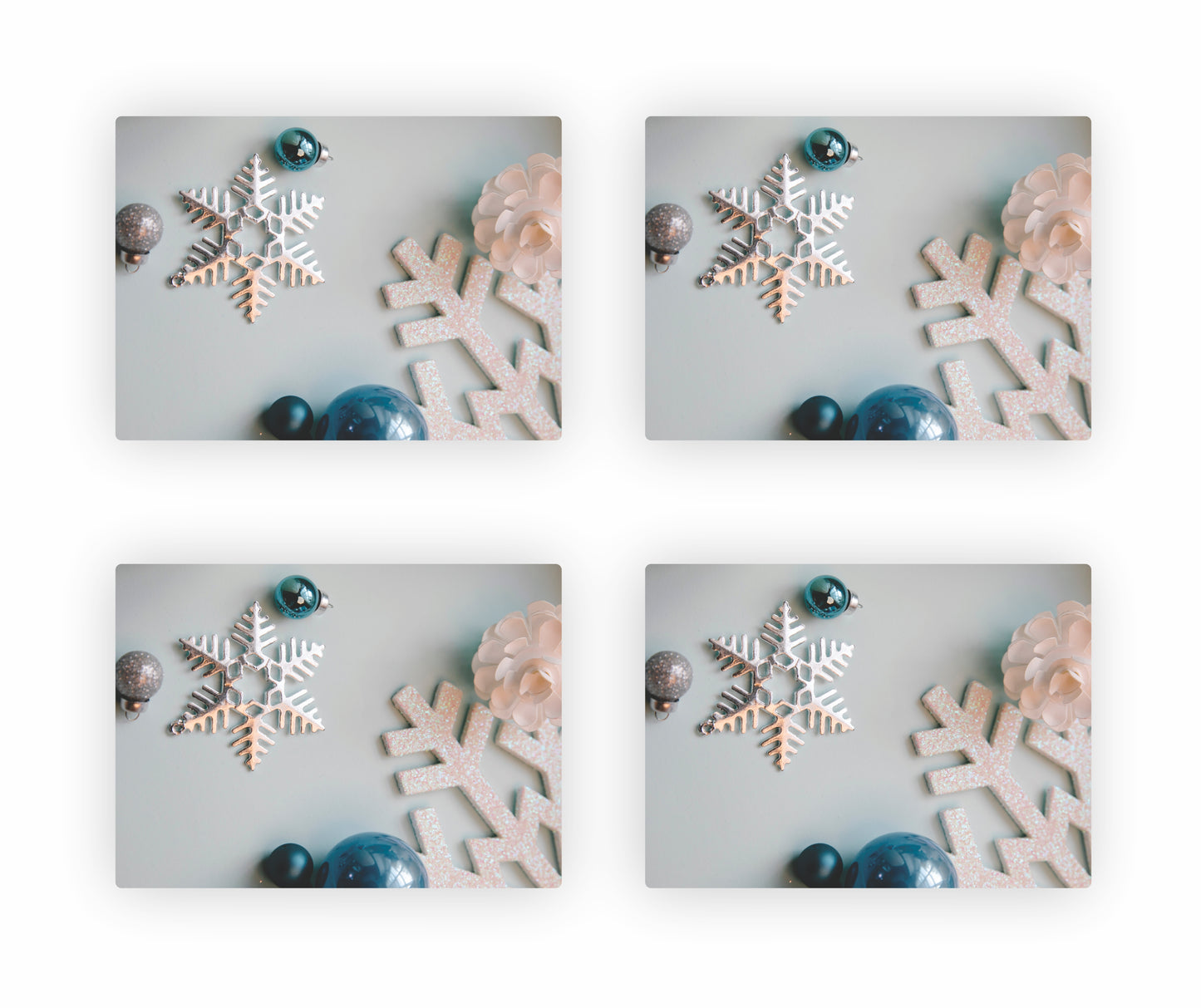 Blue Christmas Themed Placemats 2