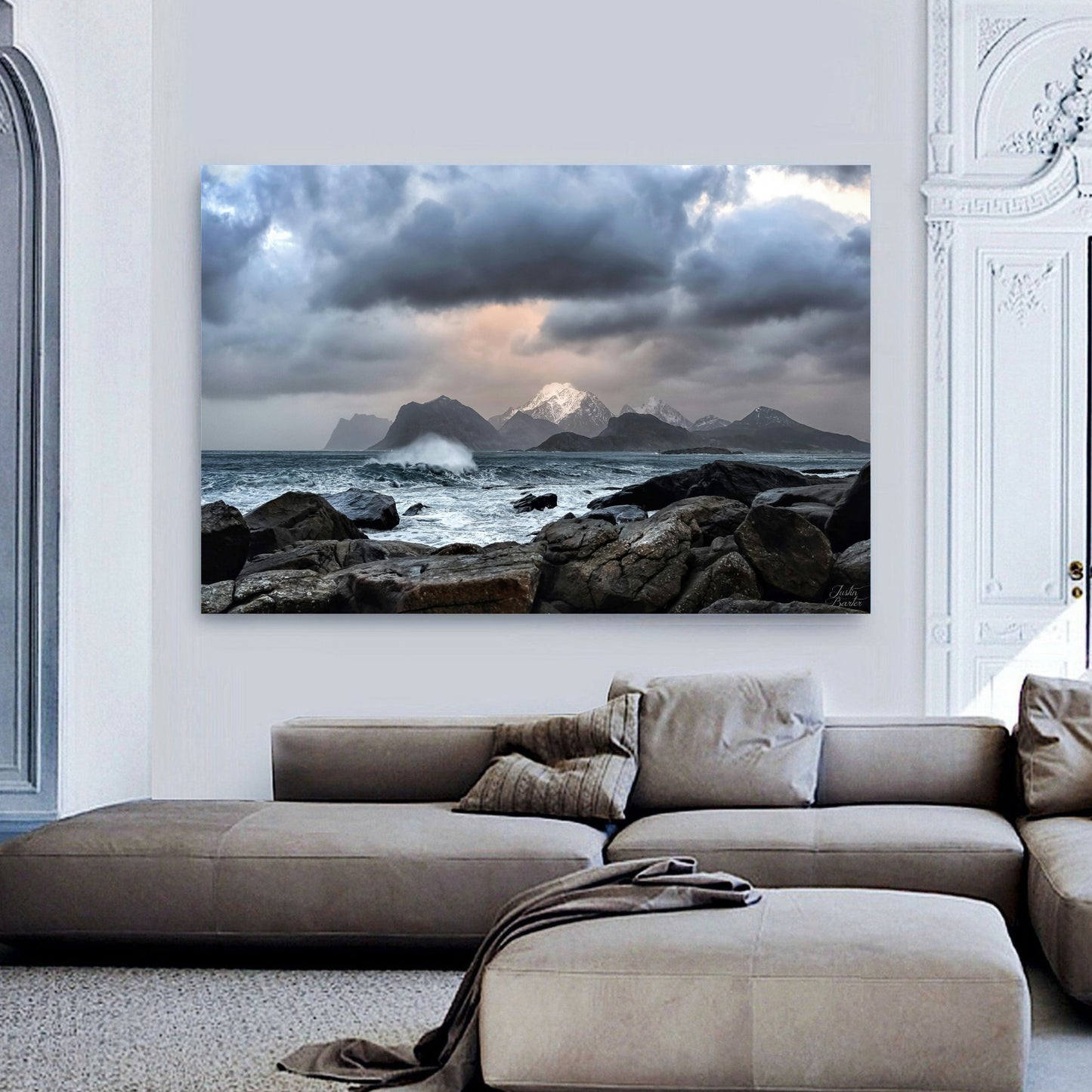 Sea Storm Canvas | Stretched onto Wooden Frame