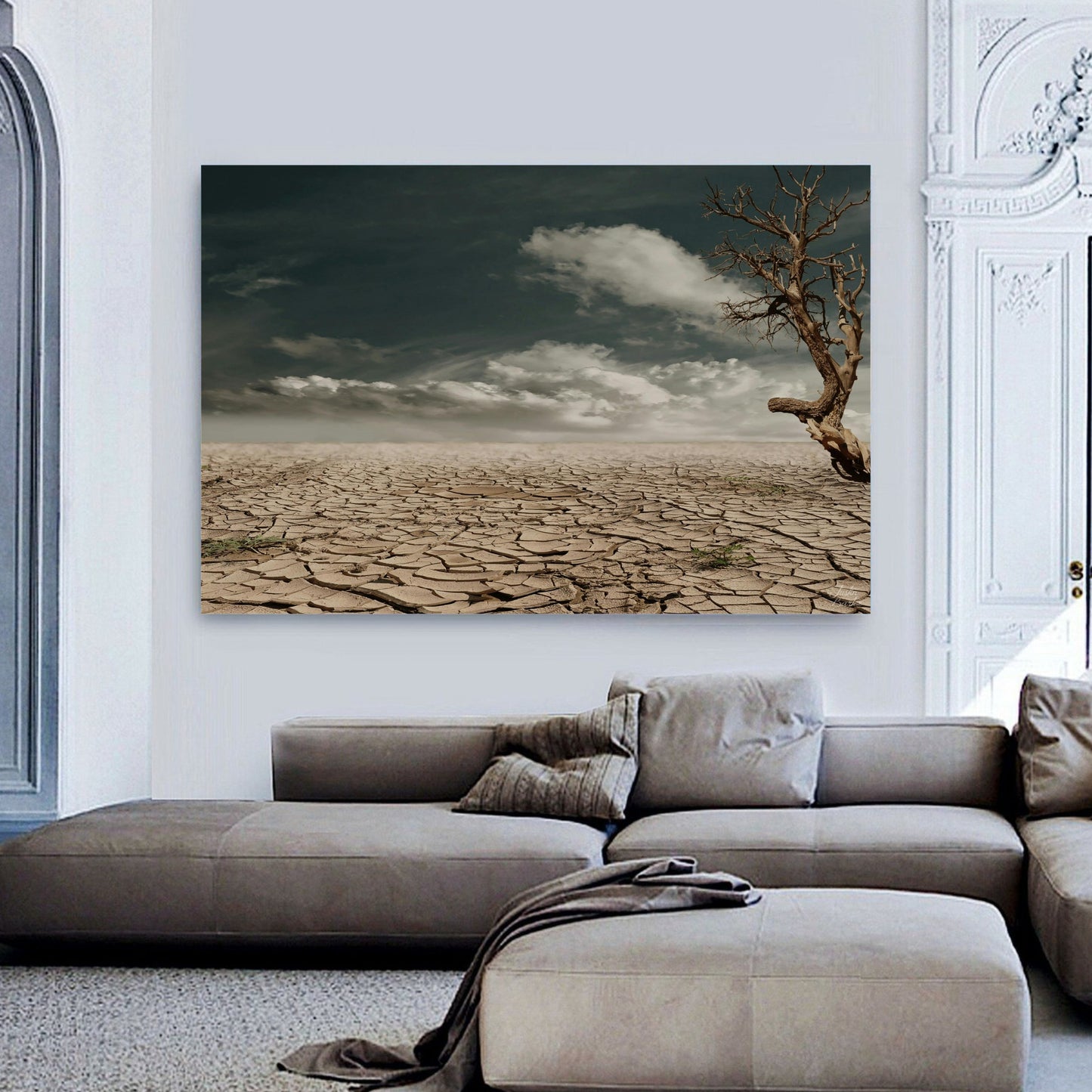 Dry Soil Canvas | Stretched onto Wooden Frame