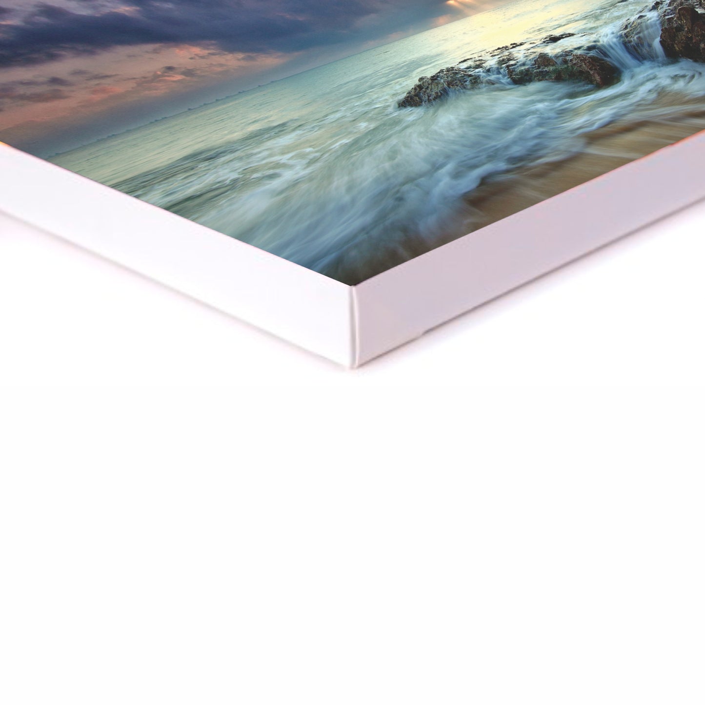 Abstract Ocean Canvas | Stretched onto Wooden Frame