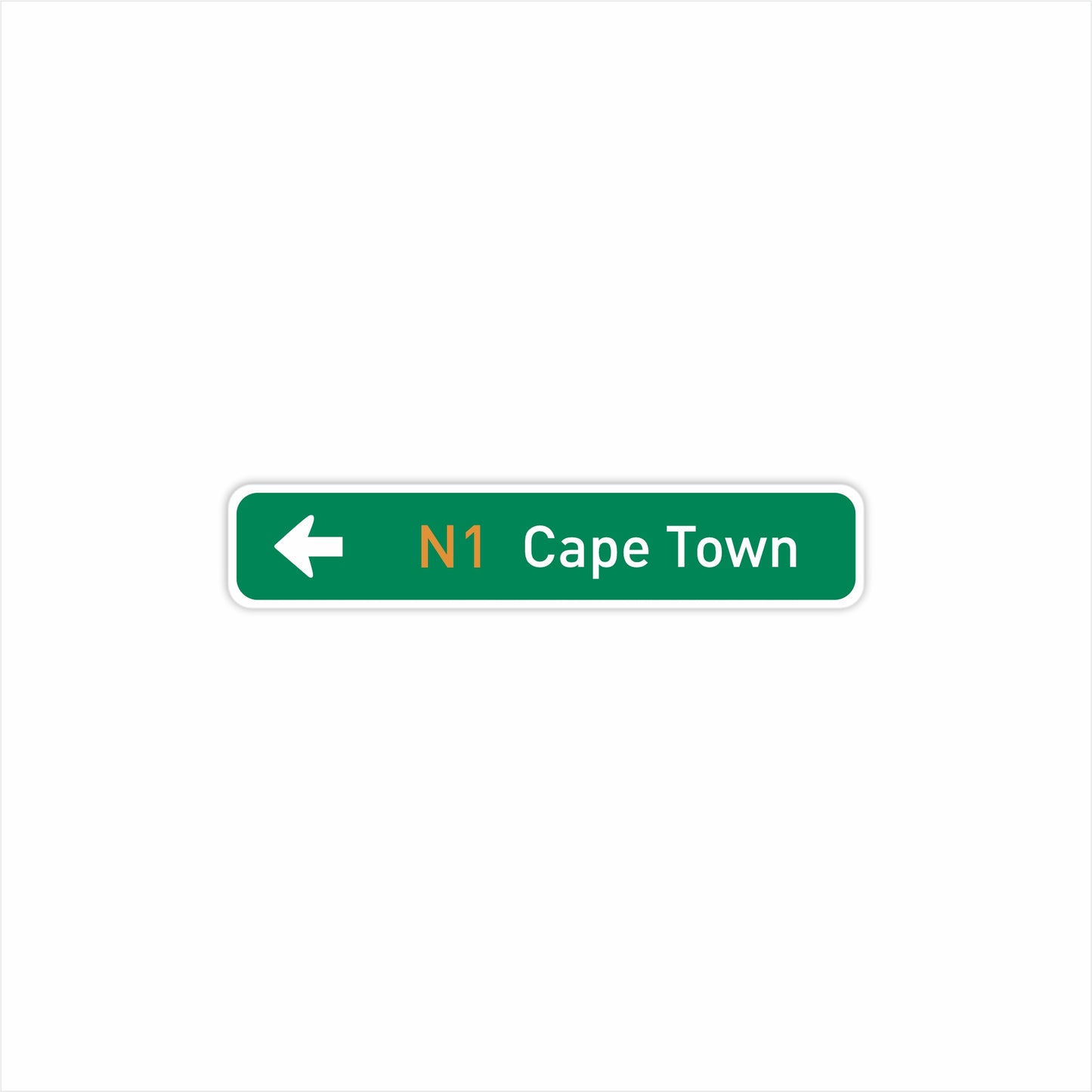 Cape Town Direction Fridge Magnet