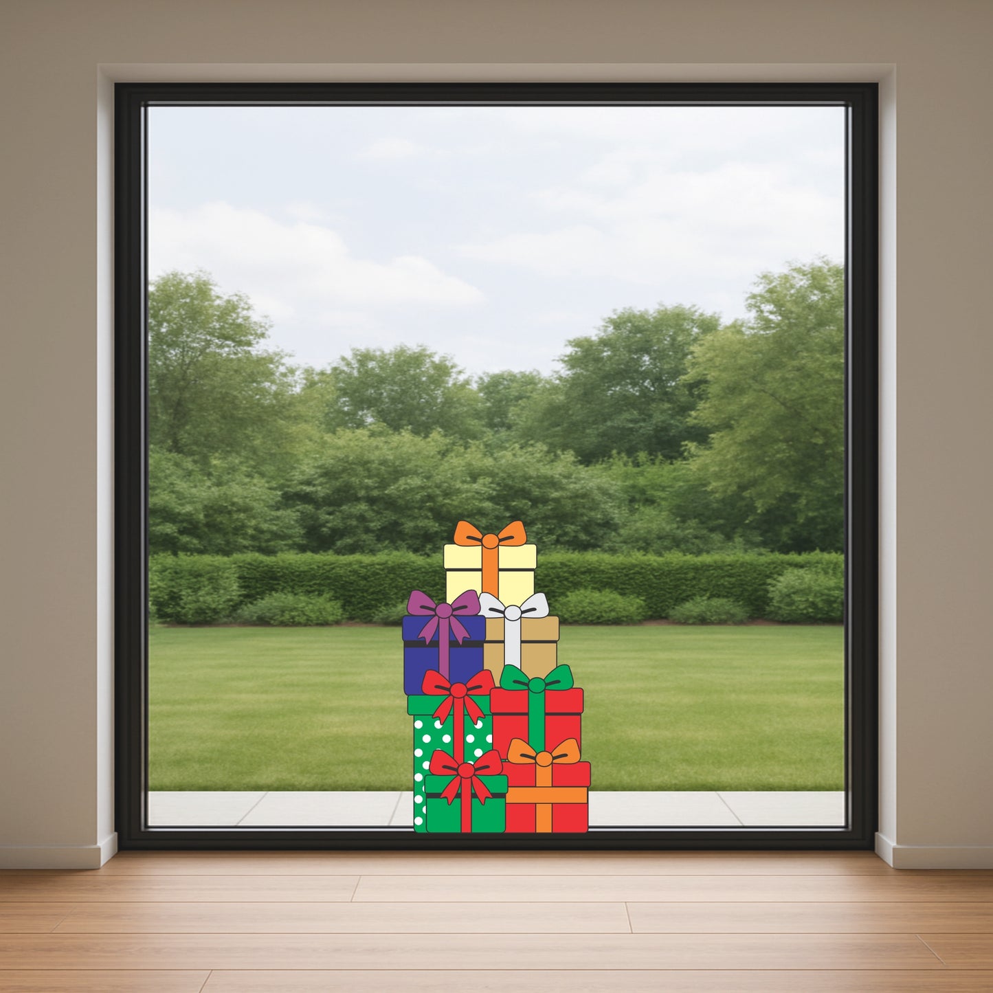 Christmas Presents Glass/Wall Sticker | Gloss Vinyl print