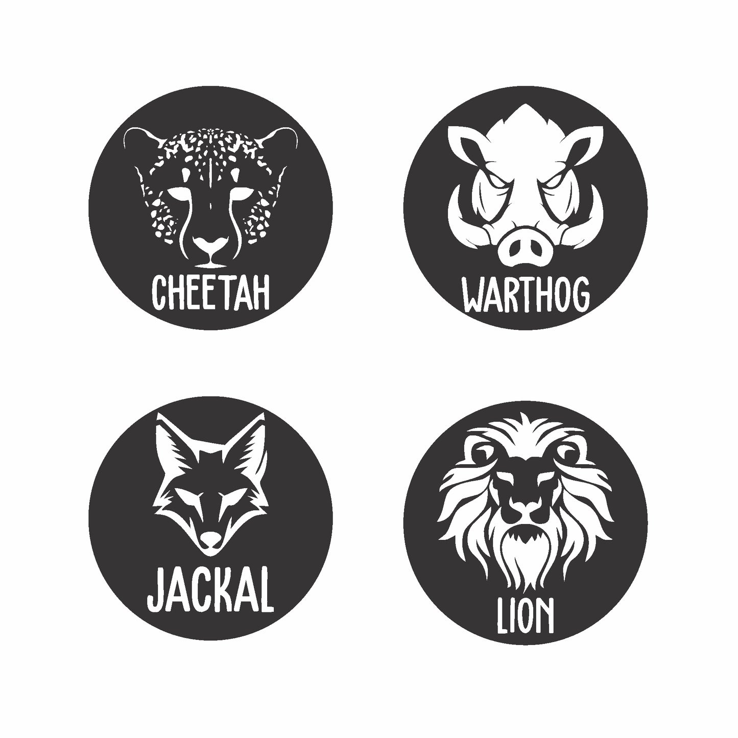 Dad Animal Coaster Set (x4)