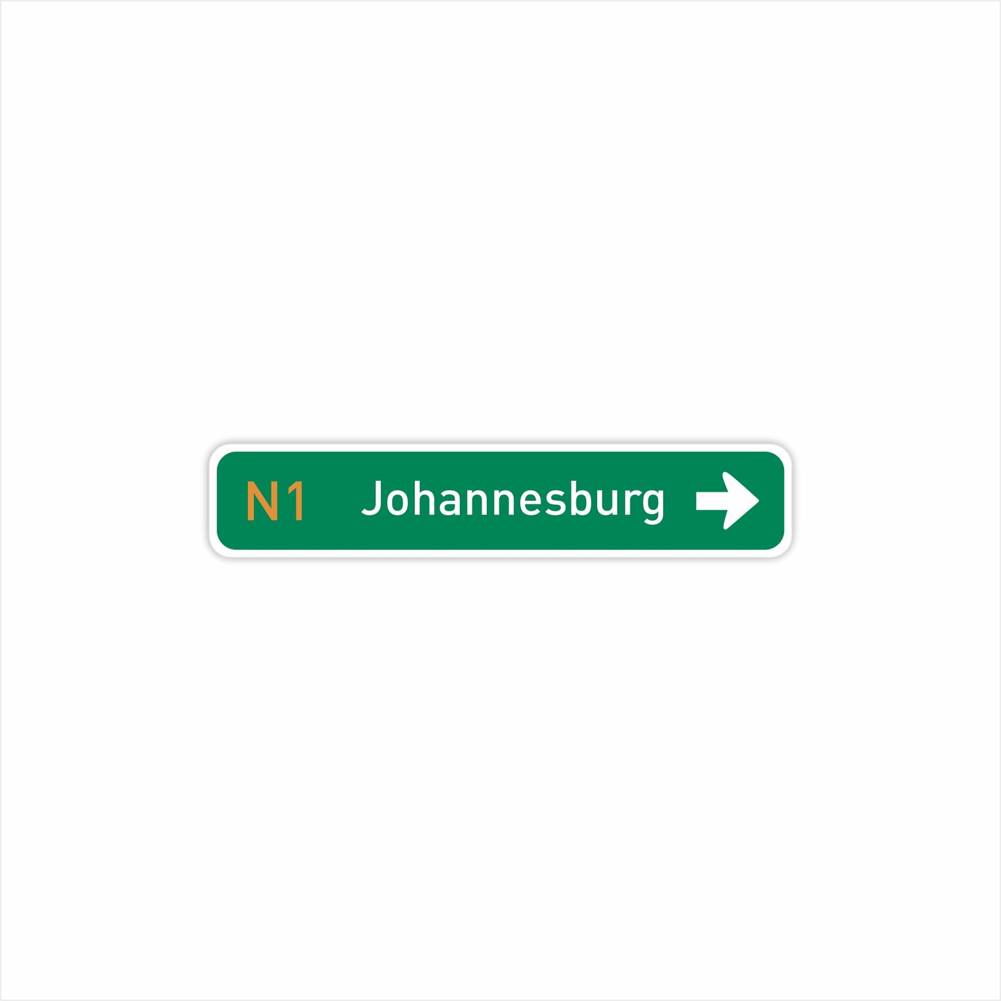 Johannesburg Direction Fridge Magnet