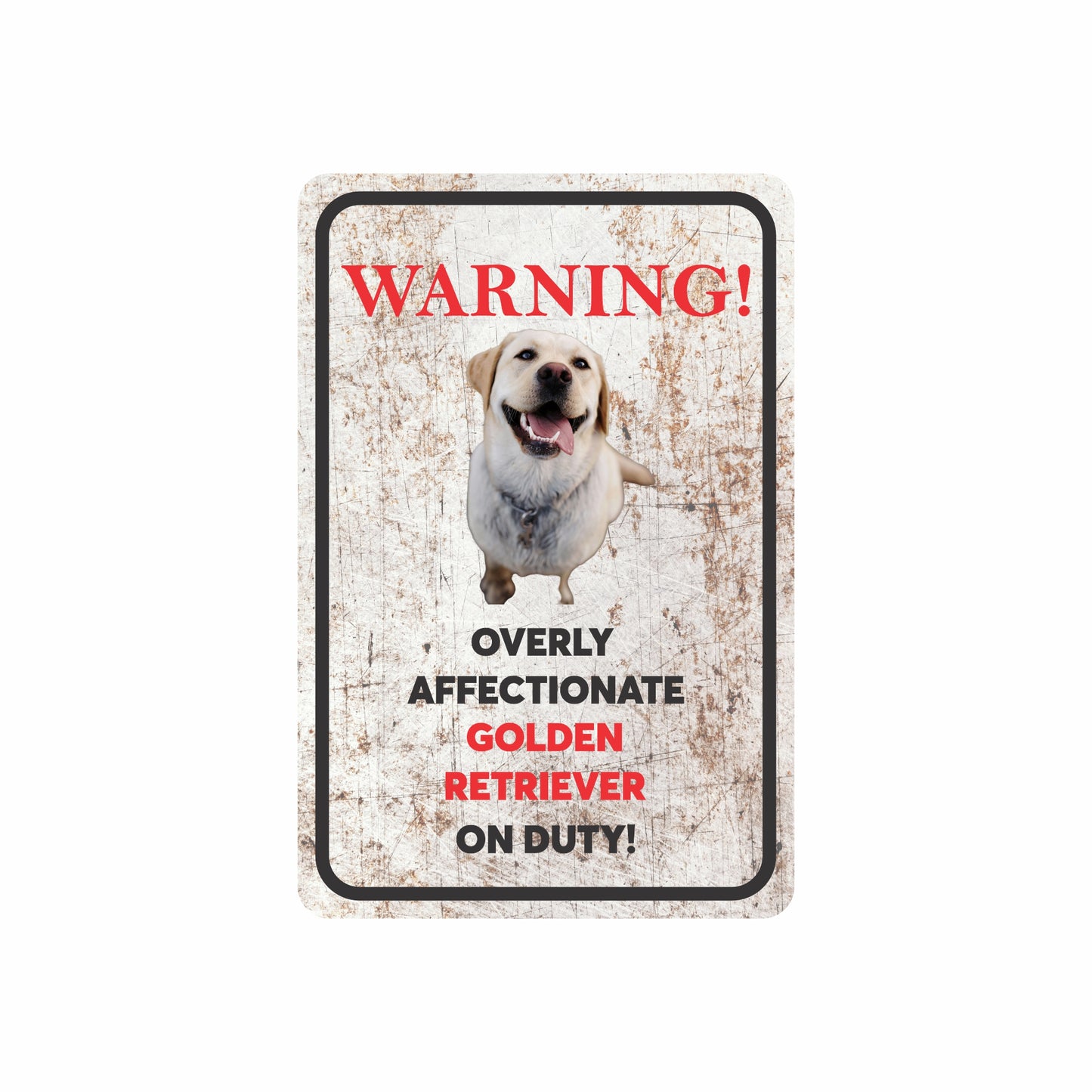 Labrador Dog | Property Warning Steel Sign | 300mm x 200mm