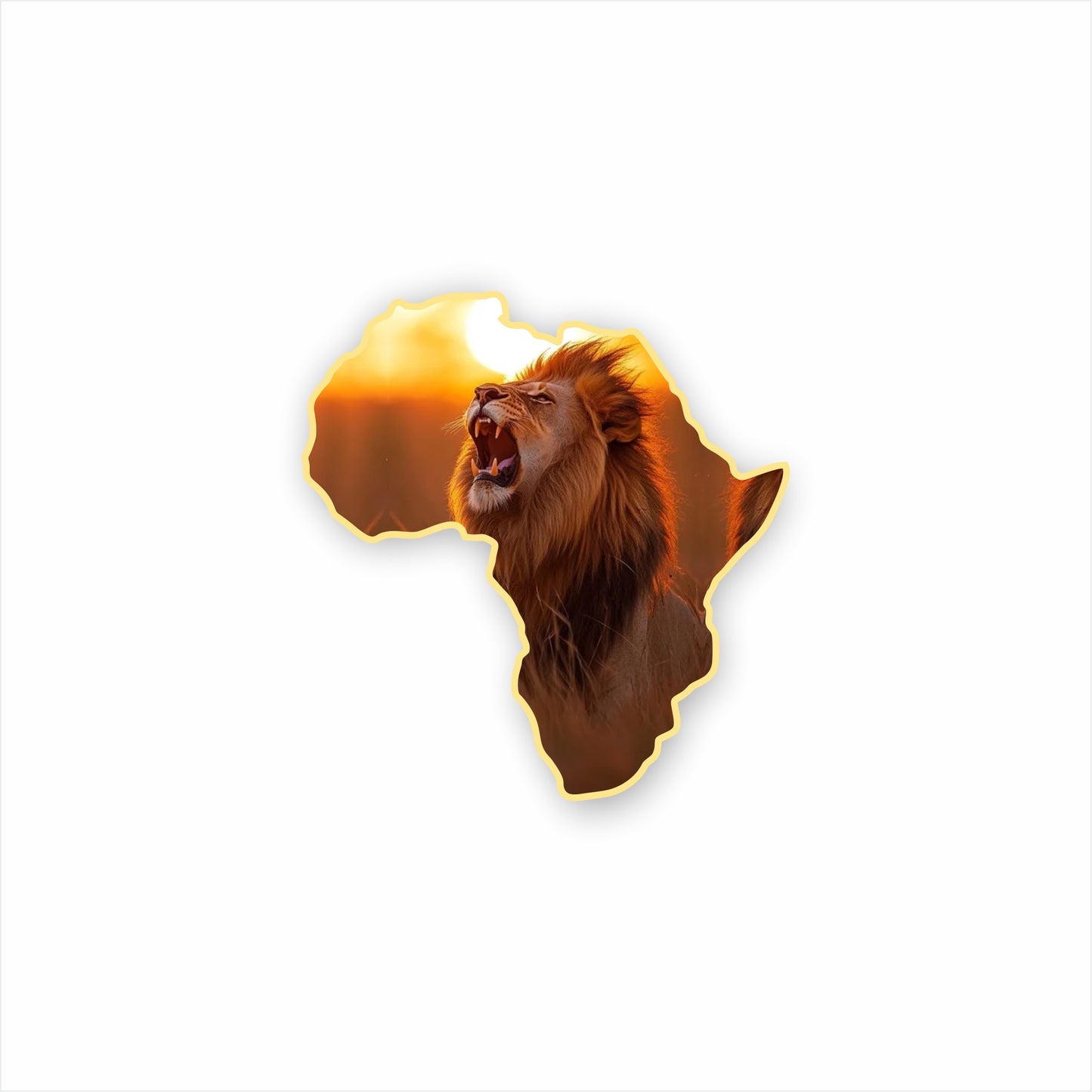 Male Lion Fridge Magnet