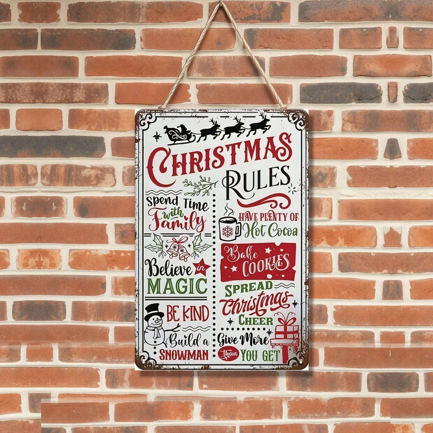 Christmas is Magic Metal Sign | 400mm x 250mm