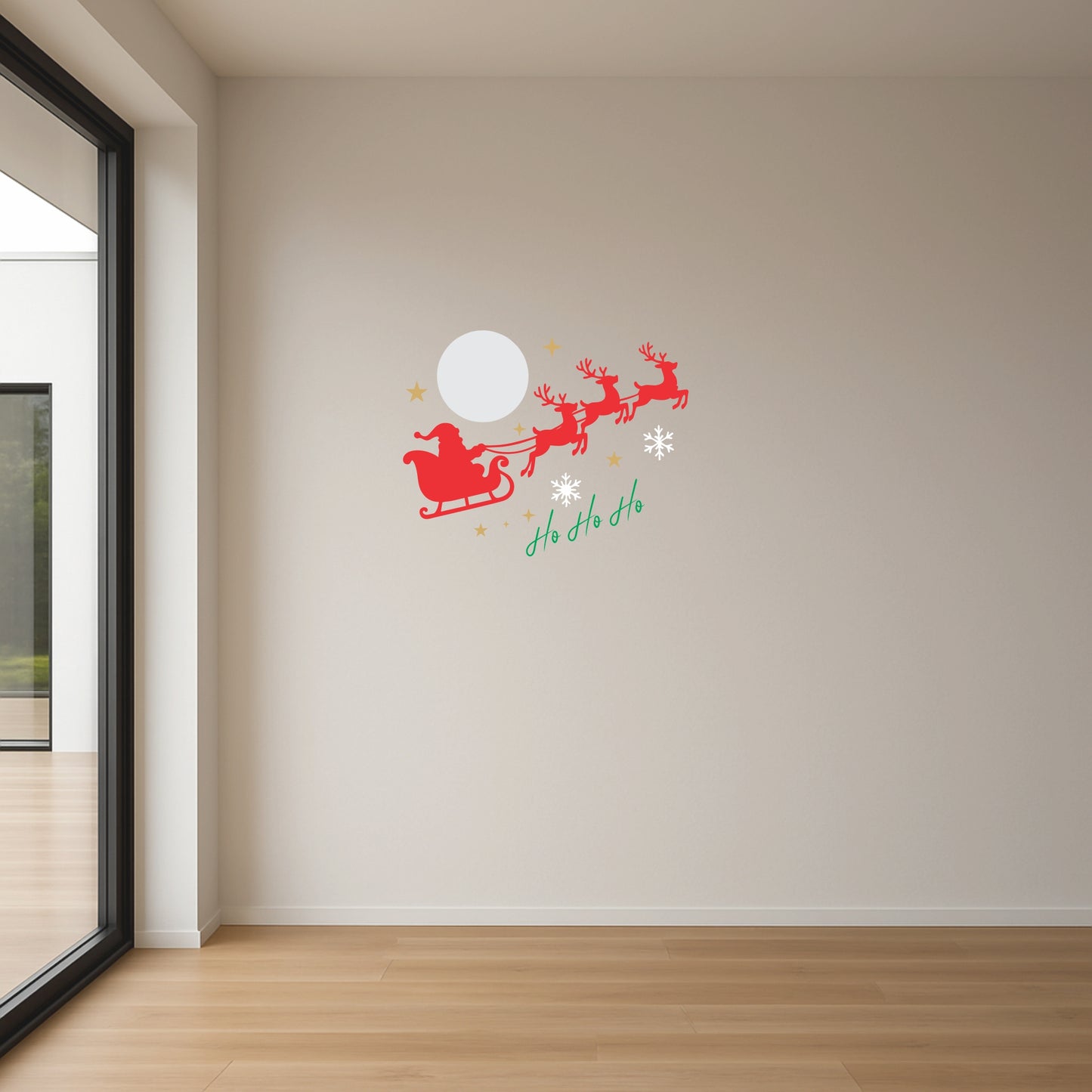 Santa Claus Glass/Wall Sticker | Gloss Vinyl print