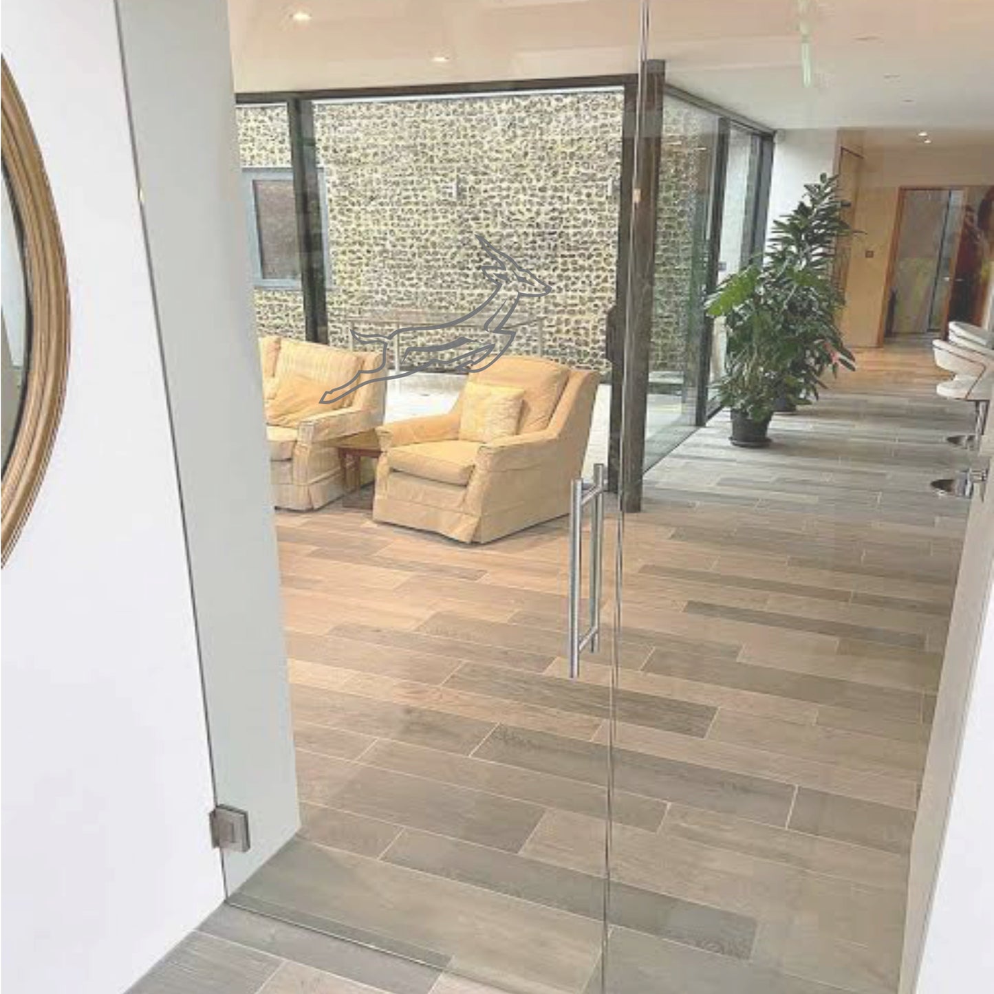 Springbok Vinyl for Glass Door | Sandblast Print