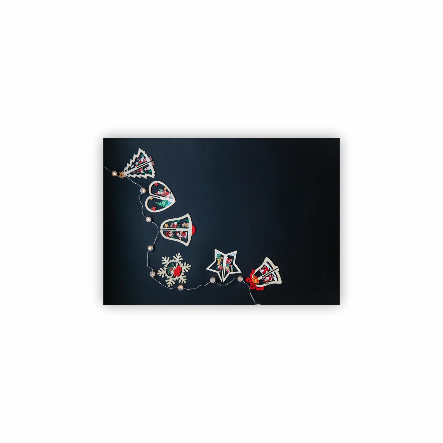 Black Christmas Placemats | Set of 4 | PVC
