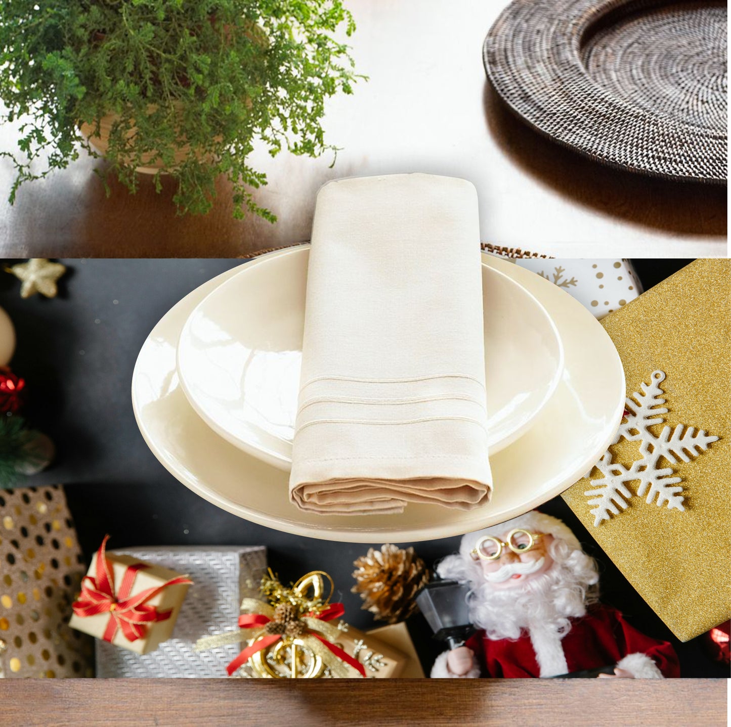 Santa Clause Placemats | Set of 4 | PVC
