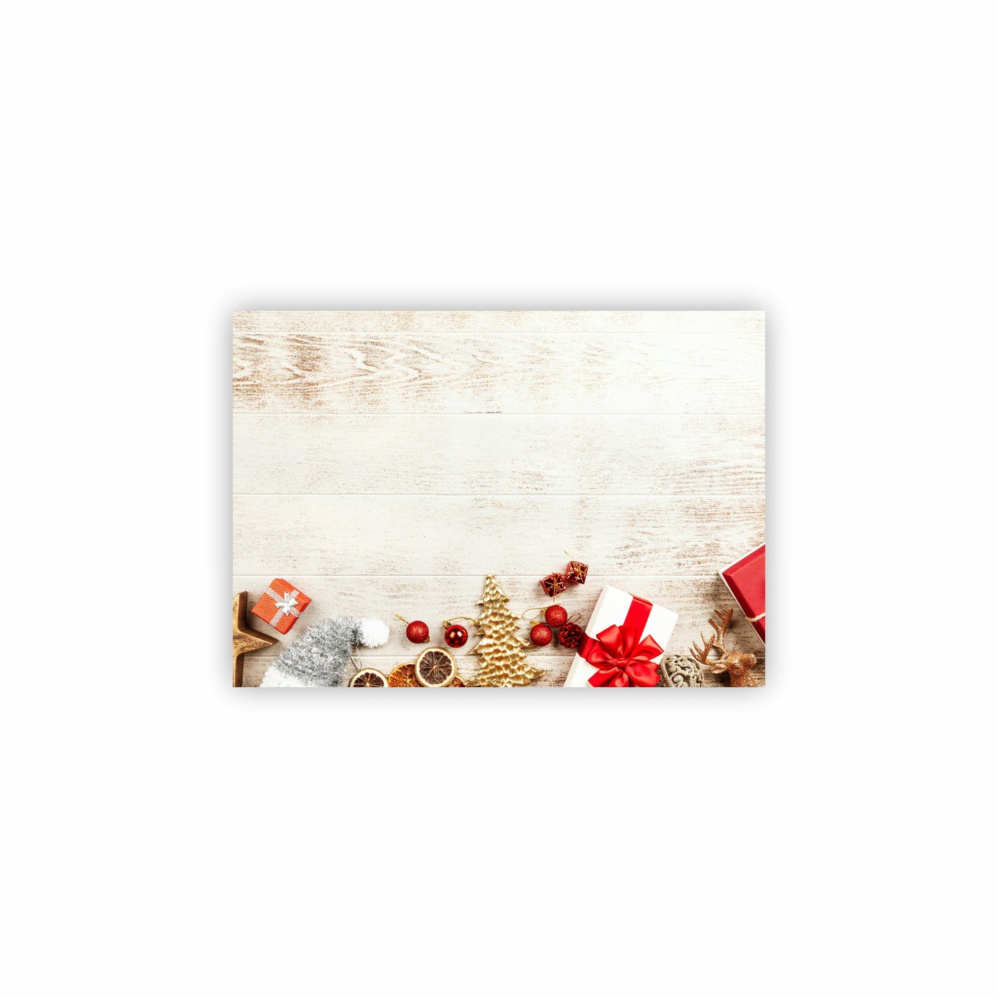 Wood Grain Christmas Placemats | Set of 4 | PVC