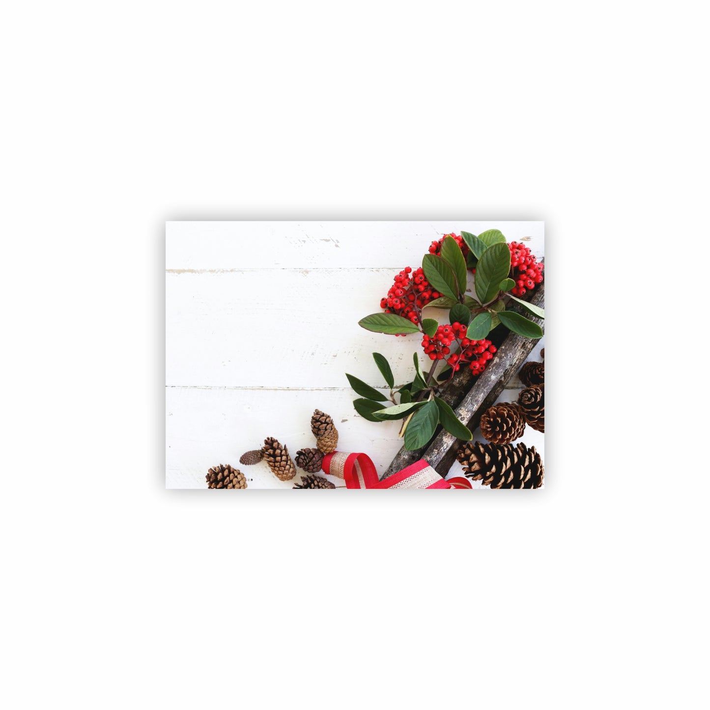 Green and Red Christmas Placemats | Set of 4 | PVC