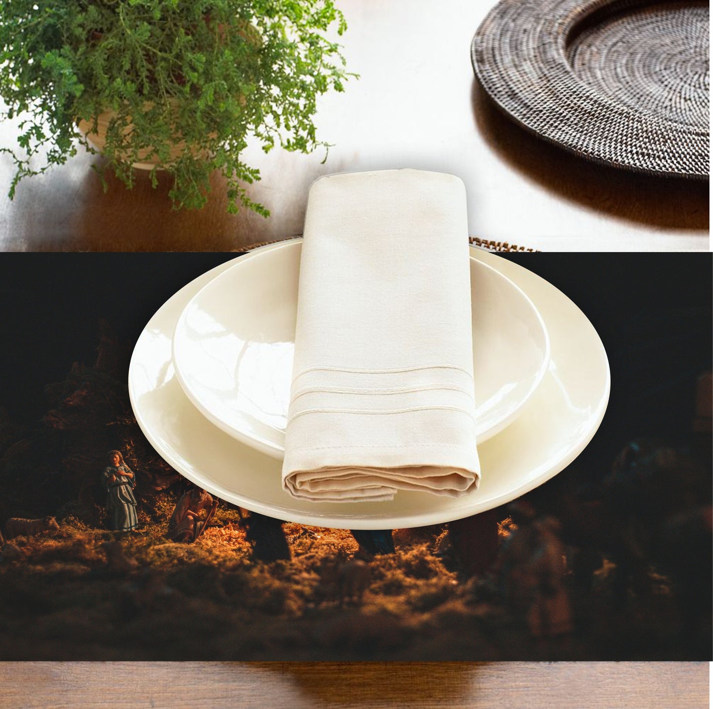 The Nativity Christmas Placemats | Set of 4 | PVC