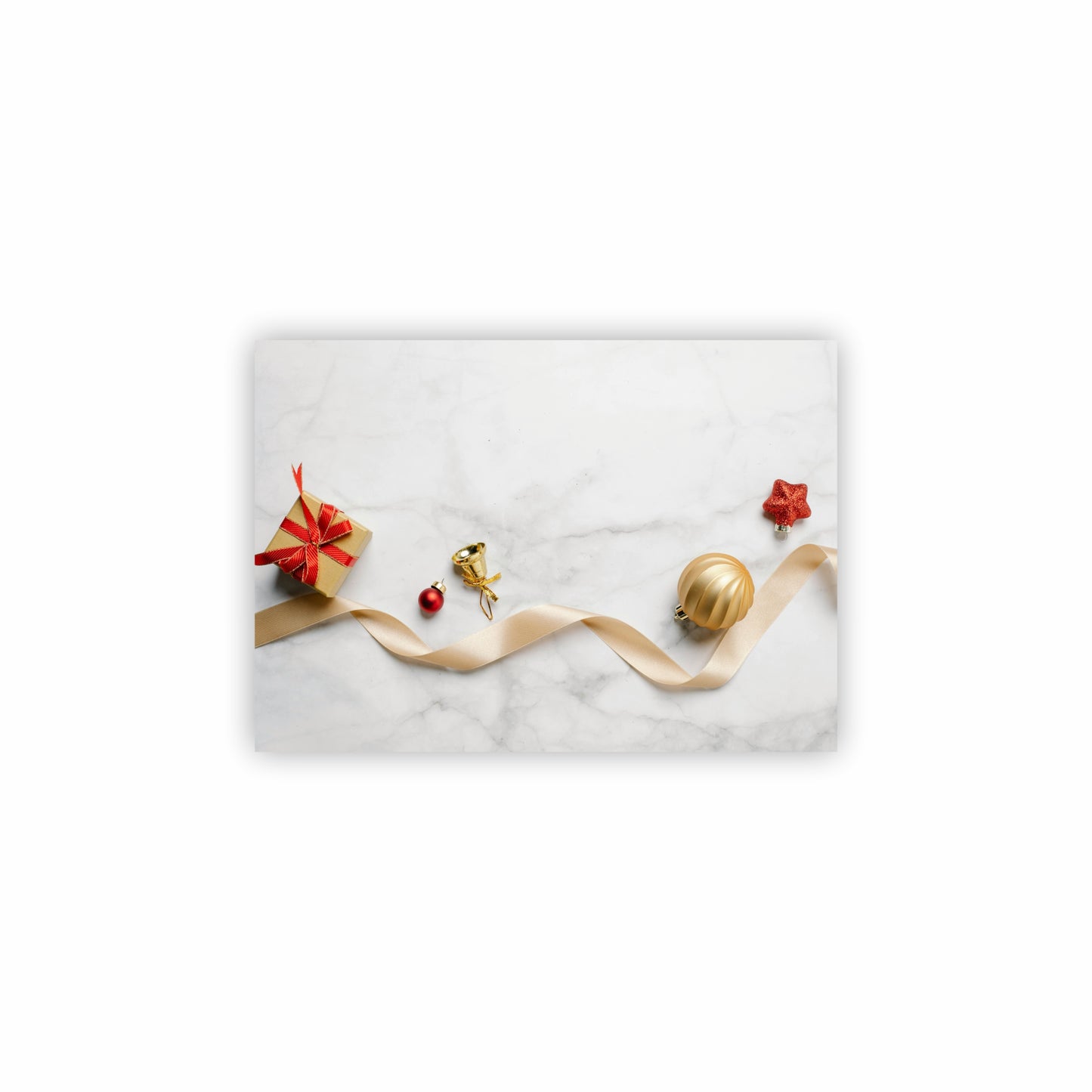 Gold Christmas Placemats | Set of 4 | PVC