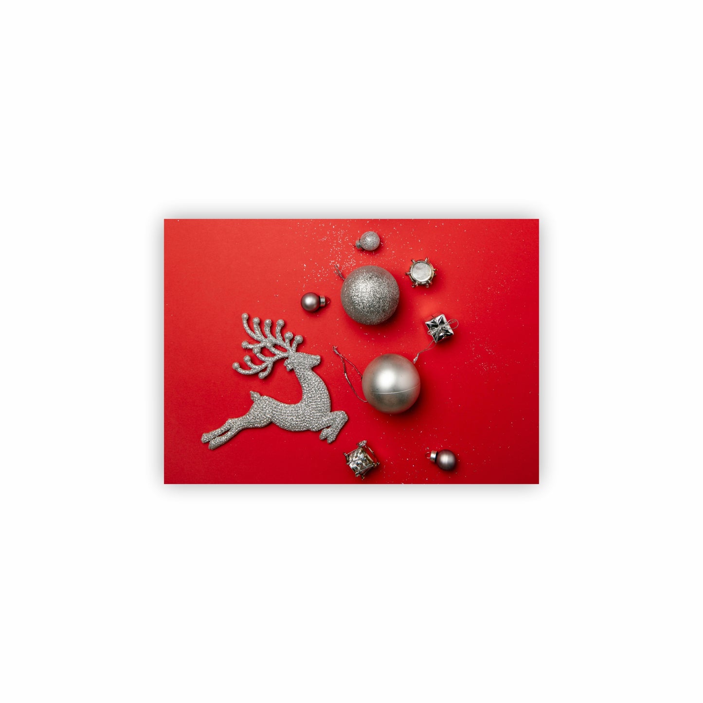 Red Raindeer Christmas Placemats | Set of 4 | PVC