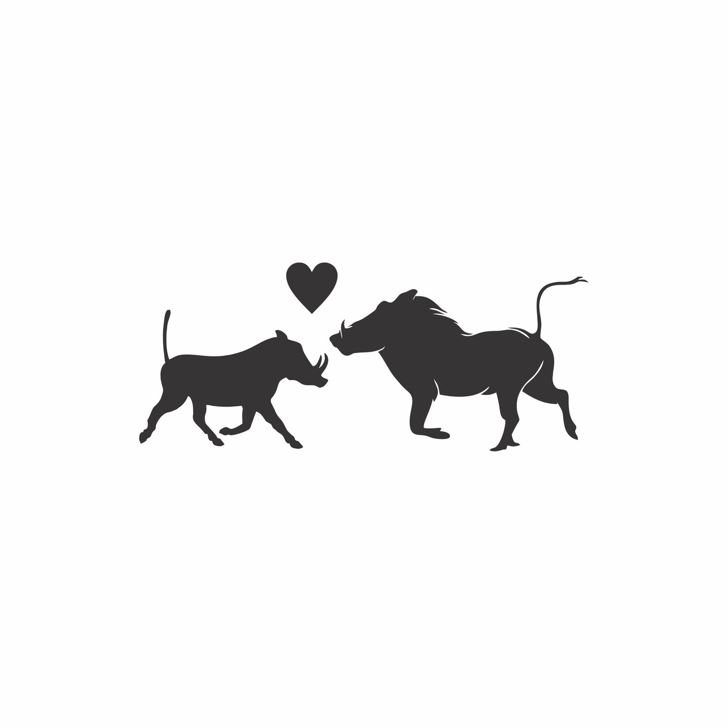 Warthog Couple Sticker