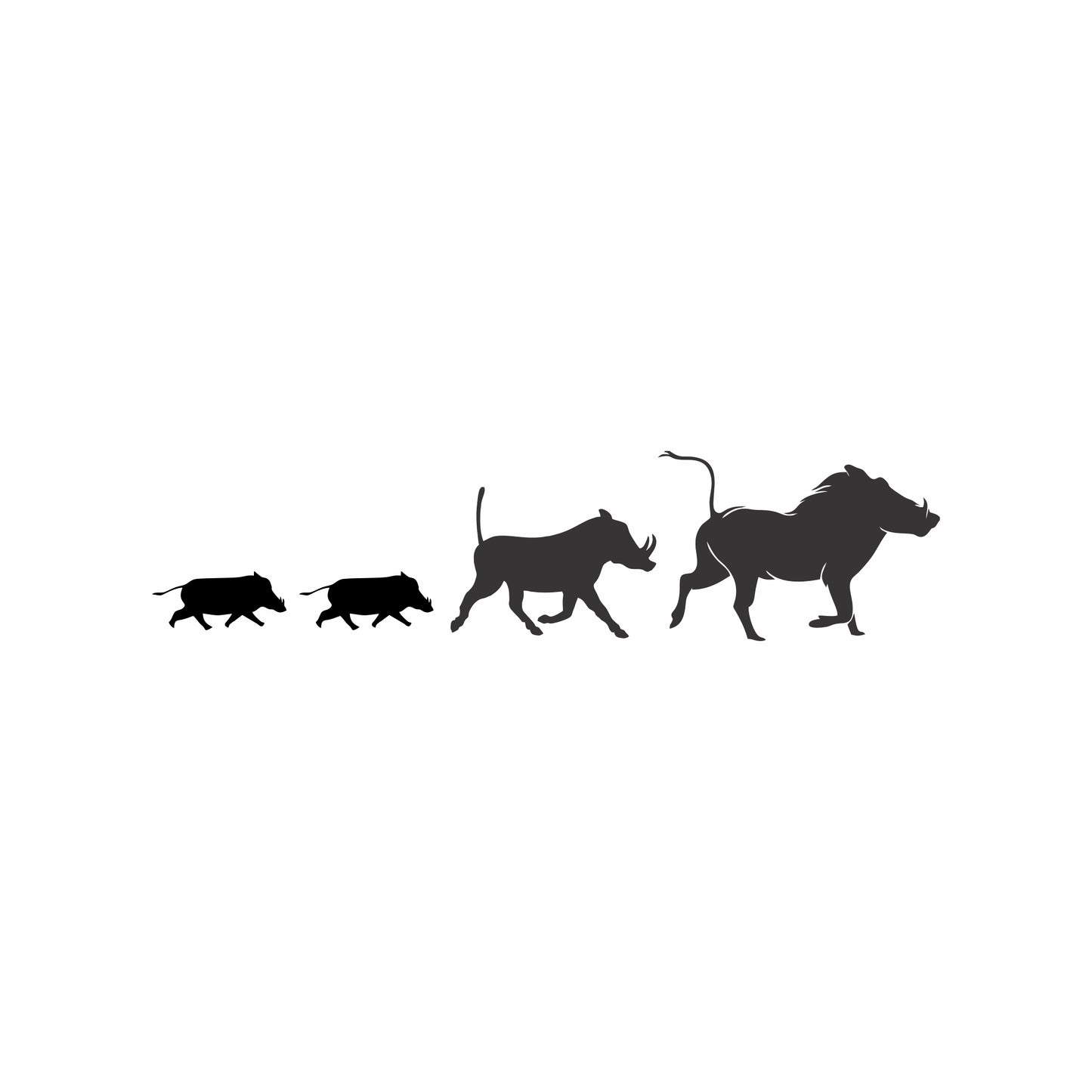 Warthog Family Sticker