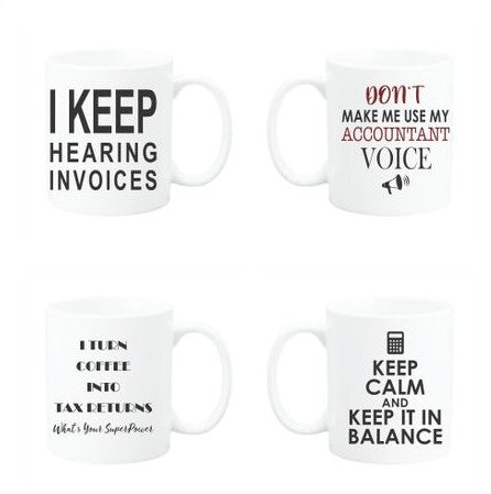 Accountant Gift Coffee Mug Set