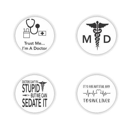 Doctor Theme Coaster Set - Set of 4