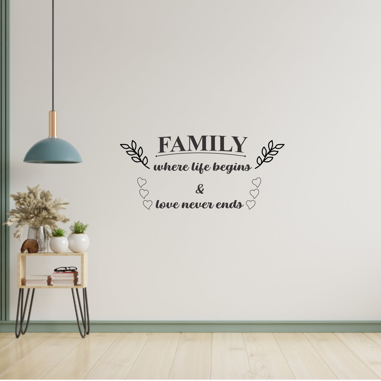 Family is where life begins Wall Art