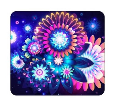 Neon Flower Mousepads