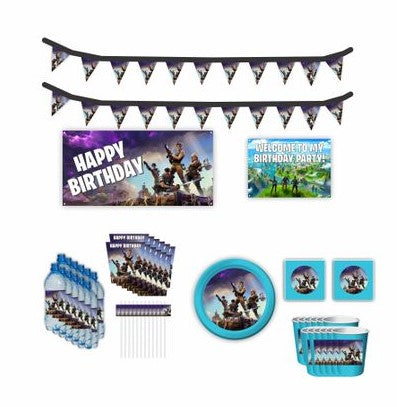 Fortnite Themed Party Pack Complete Set