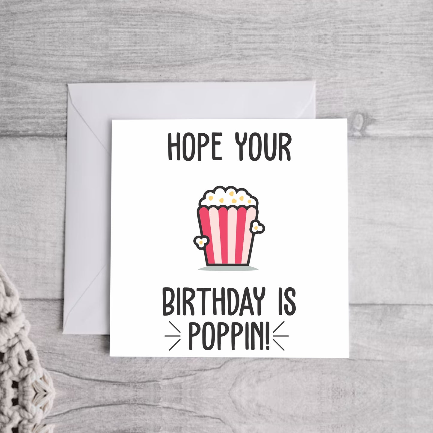 Poppin Birthday .. Greeting Card | Envelope Included