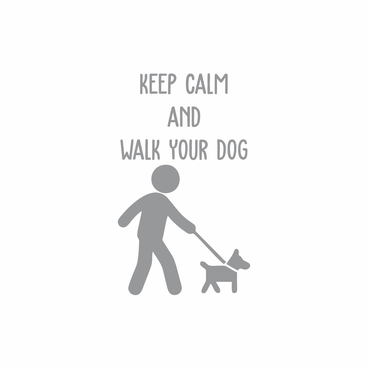 Keep Calm Vinyl for Glass Door | Sandblast Print