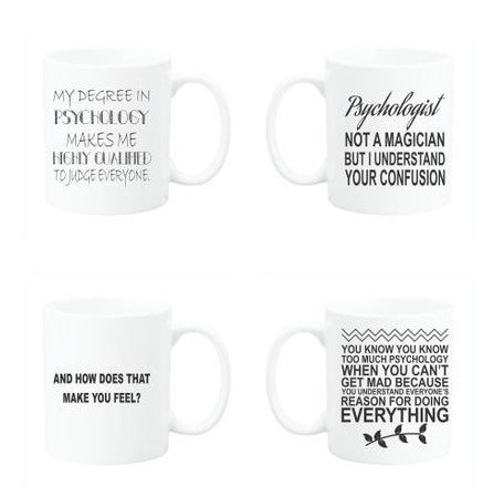 Psychology Coffee Mug Set (x4)