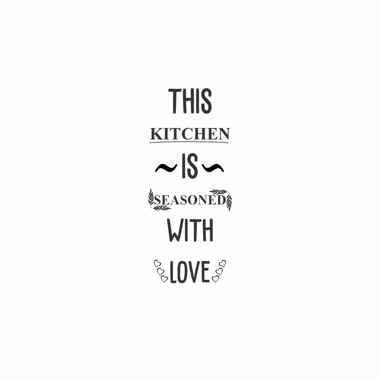 Seasoned with love | Wall Art