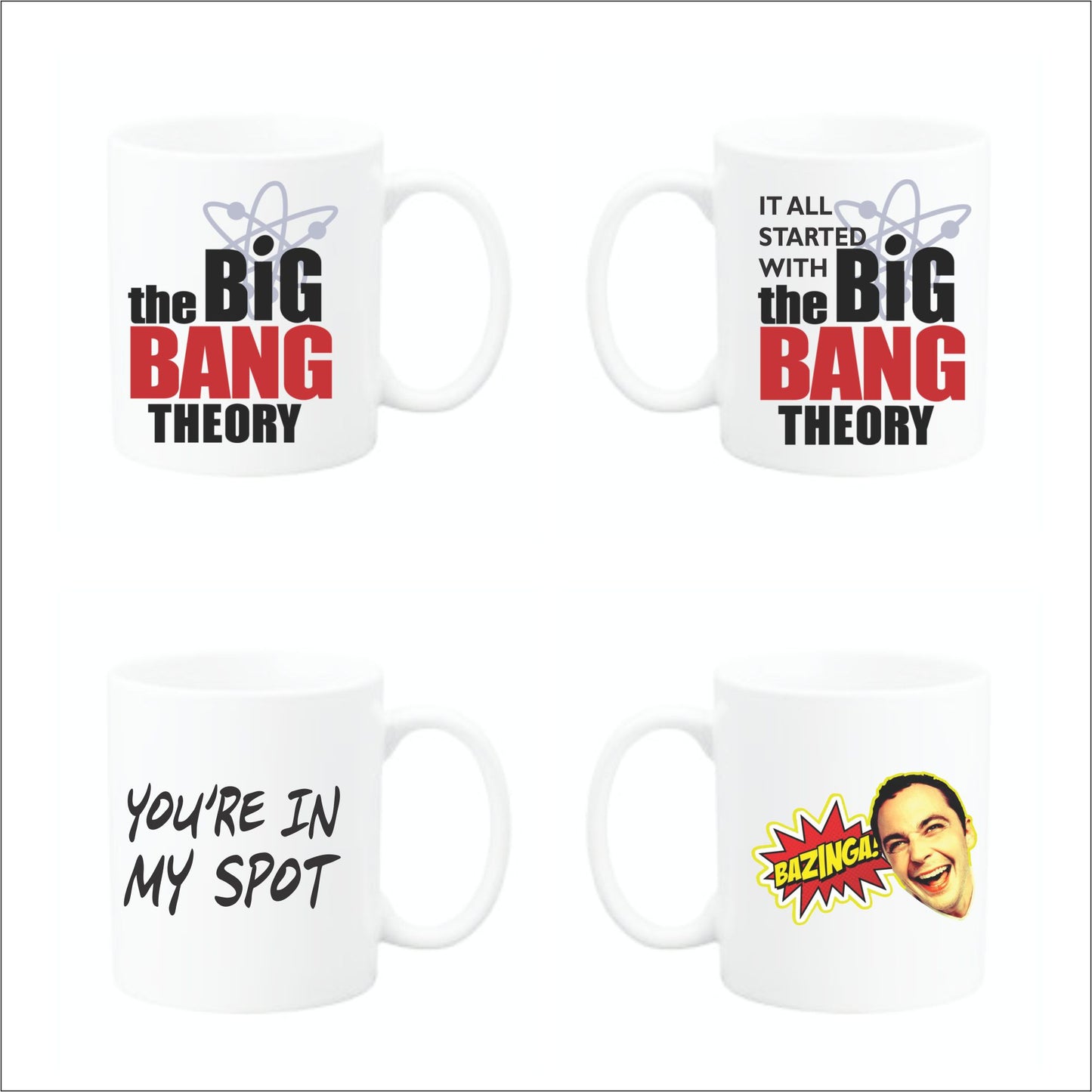 Big Bang Themed Theory Mug Set