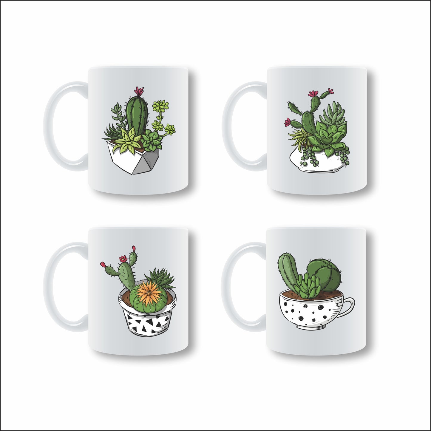 Cactus Mug Set