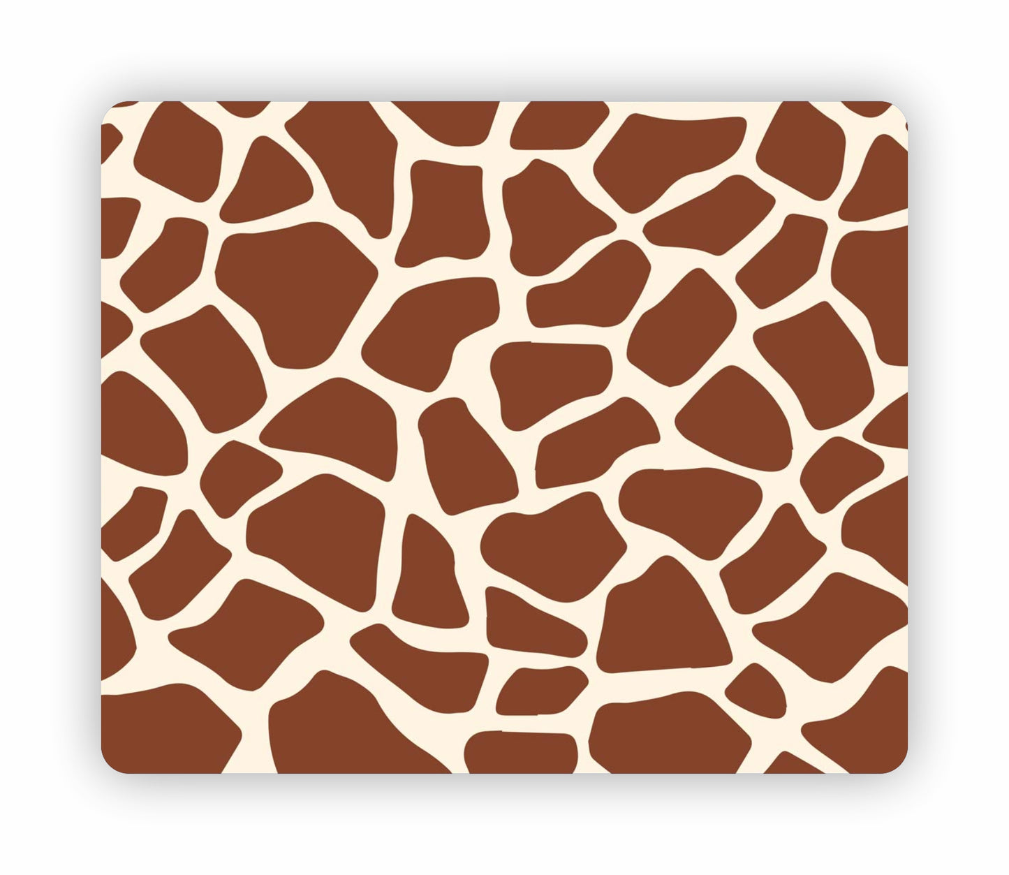 Giraffe Print Themed Mouse Pad