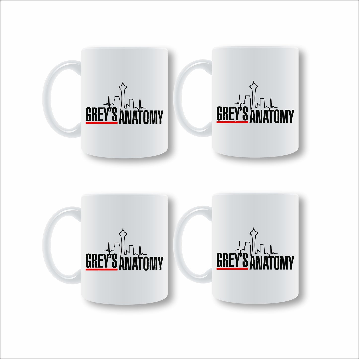 Grey's Anatomy Mug Set