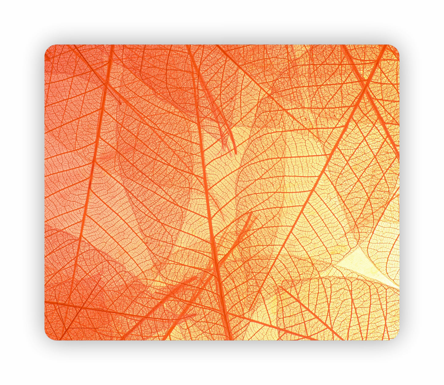 Orange Leaf Themed Mouse Pad