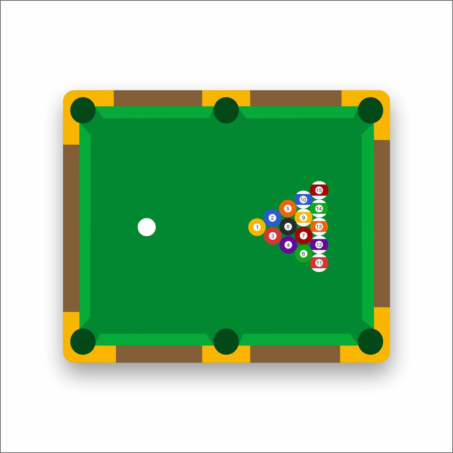 Pool Table Mouse Pad