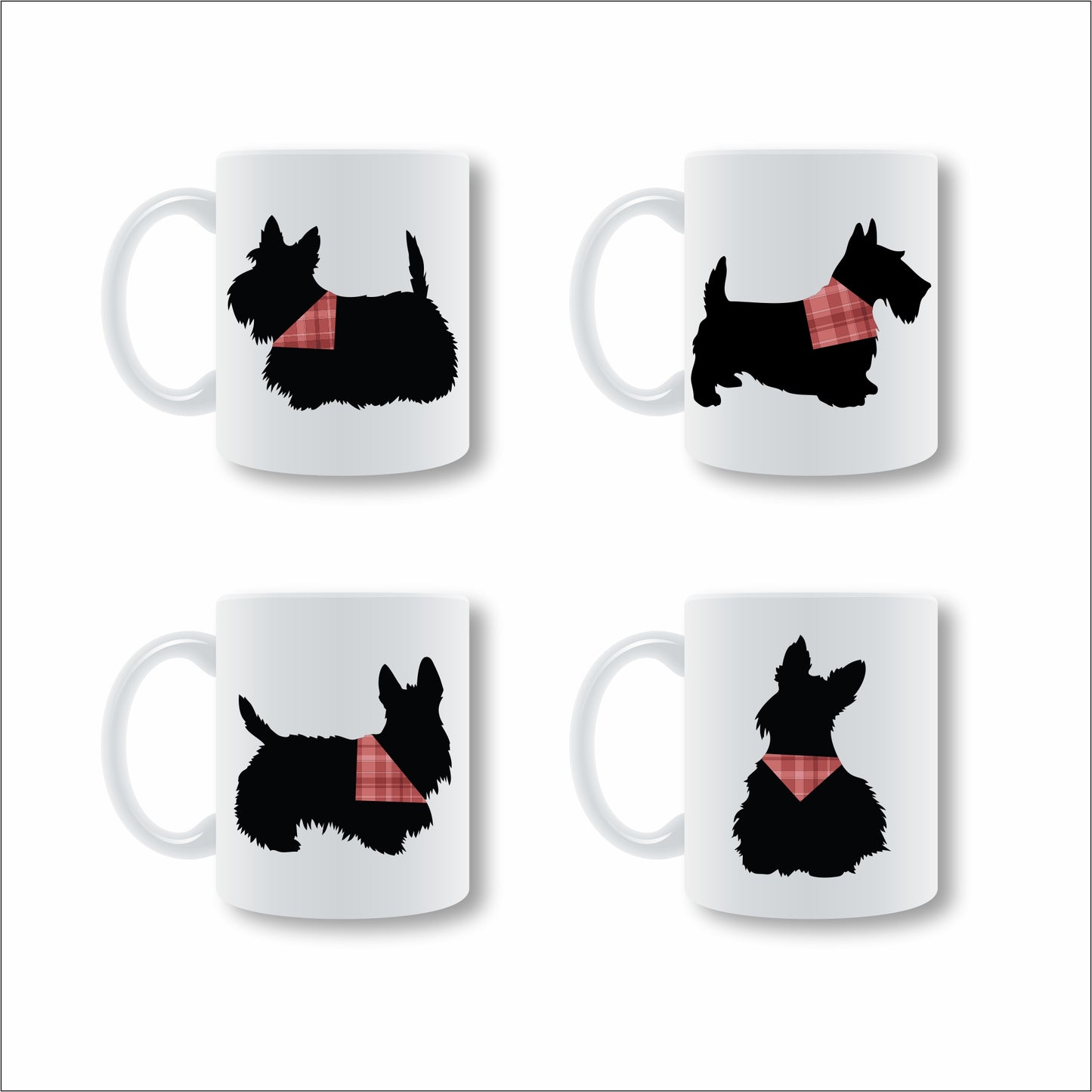 Scottish Terrier Mug Set