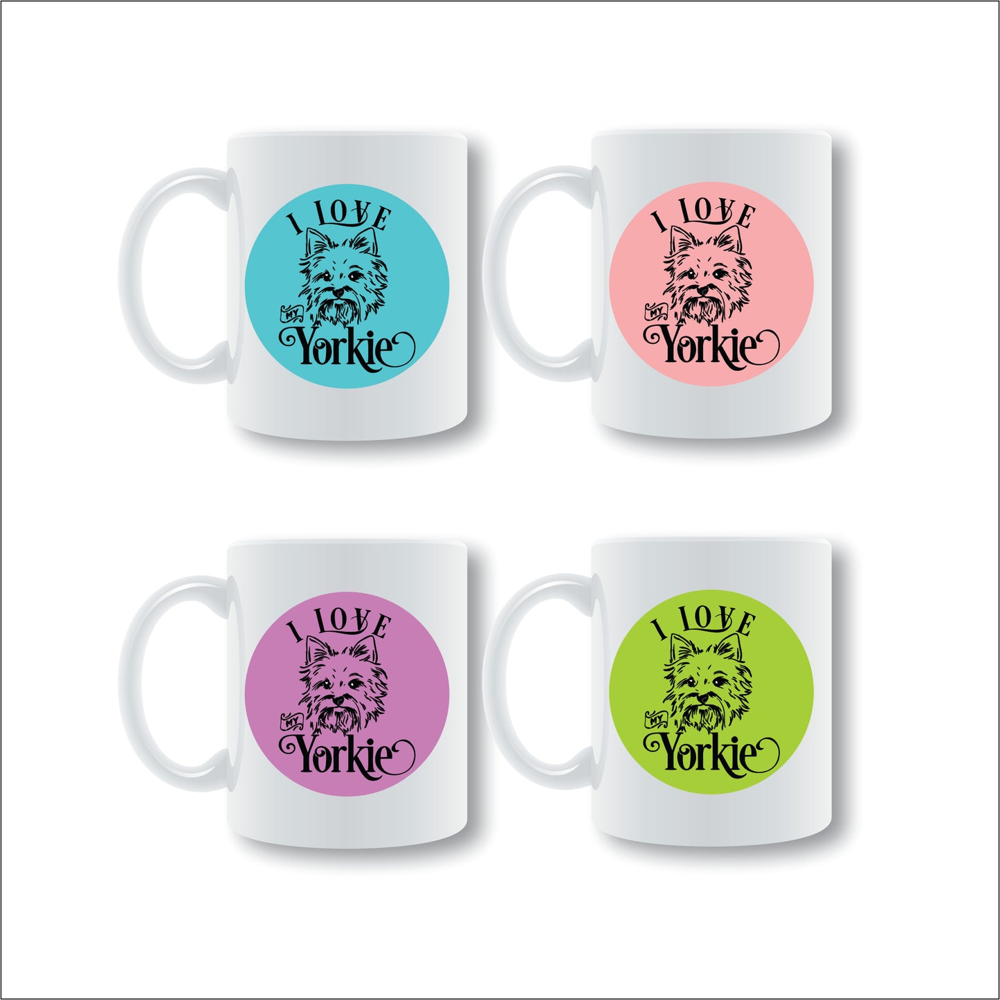 Yorkie Mug Set
