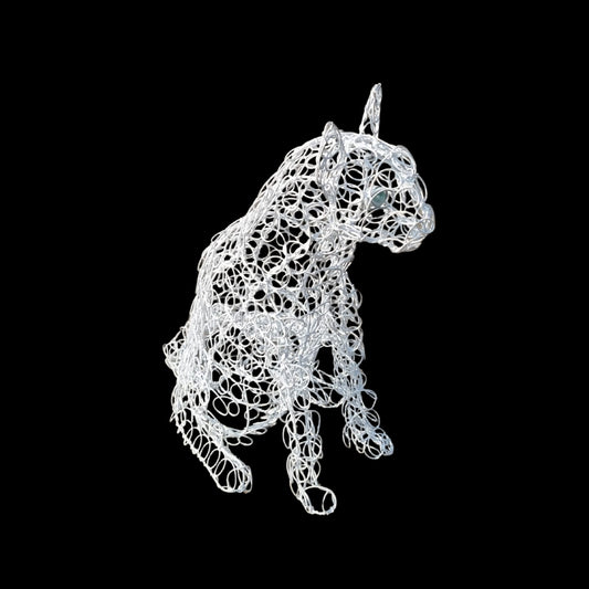 Cat Wire Sculpture | 30cm High | Handmade