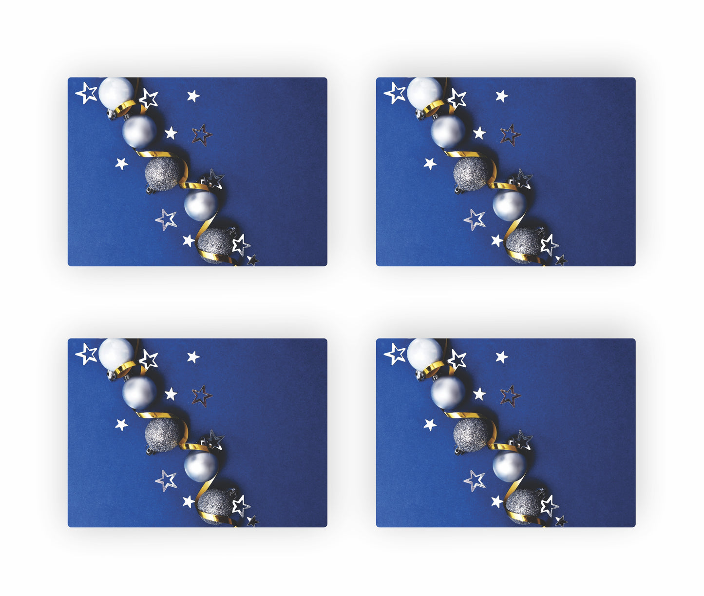 Blue Christmas Themed Placemats 9