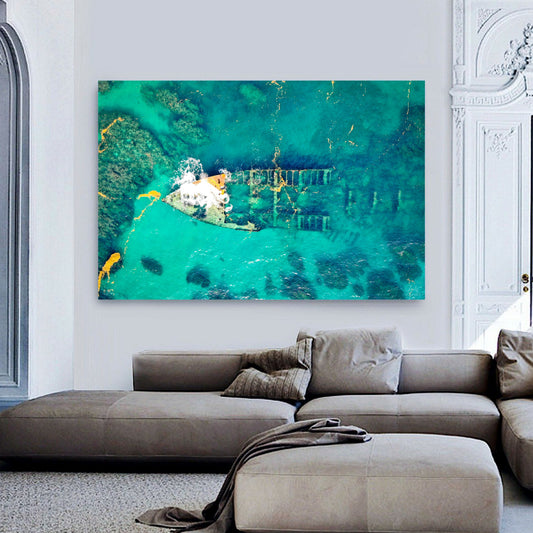 Ship Wreck Canvas | Stretched onto Wooden Frame
