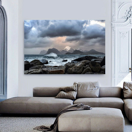 Sea Storm Canvas | Stretched onto Wooden Frame