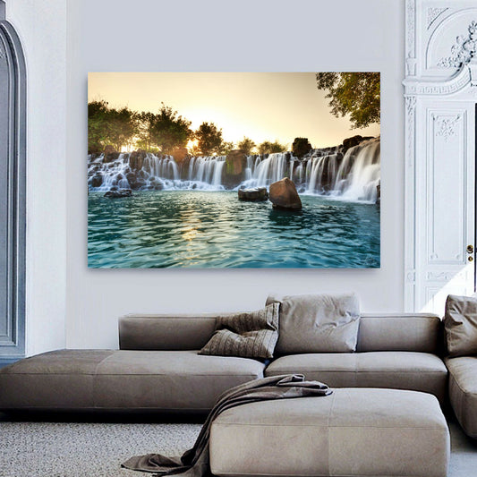 Waterfall Canvas | Stretched onto Wooden Frame