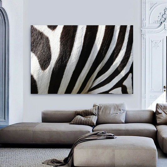 Zebra Skin Canvas | Stretched onto Wooden Frame