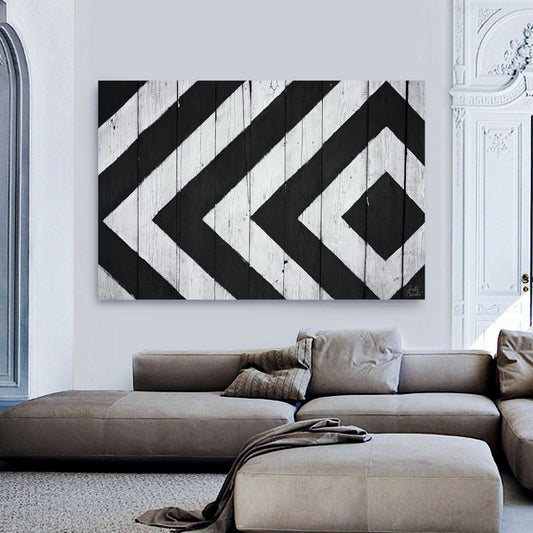 Urban Black & white Canvas | Stretched onto Wooden Frame
