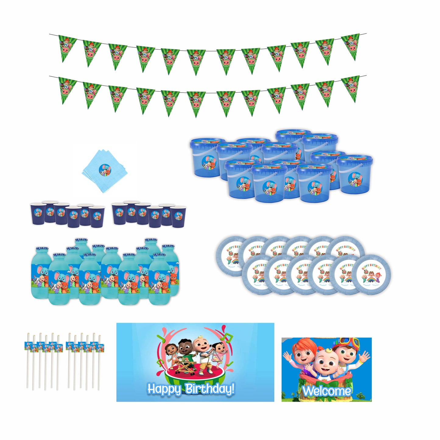 Coco Melon  | Party Pack  | Complete Set